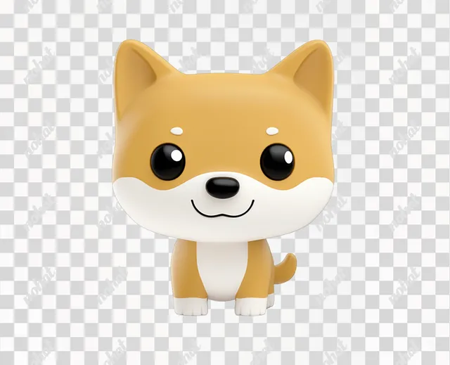 png a cute little dog with big eyes