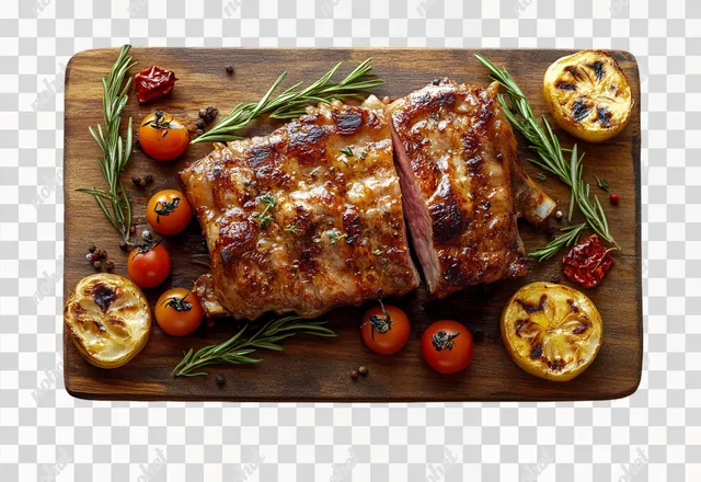 Isolated Food Delights: A Culinary Stock Photo