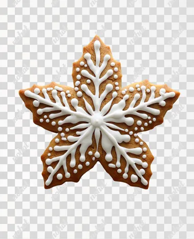 a christmas cookie in calabash, solid white background, Hyperrealism, HD8K,