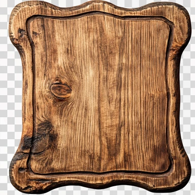 Placa de Madeira PNG Transparente, isolated