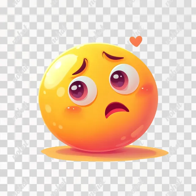 Cartoon Anxious Emoji: Expressing Worry with Humor