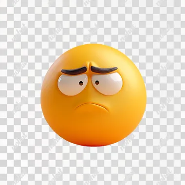 anxious emoji in cartoon image