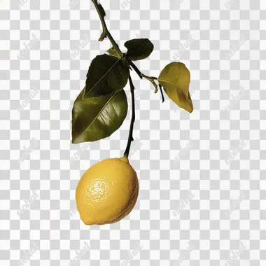 lemon on white background. photography