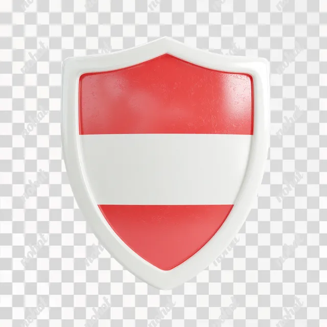 PNG 3D Shield Icon Representing Protection and Security