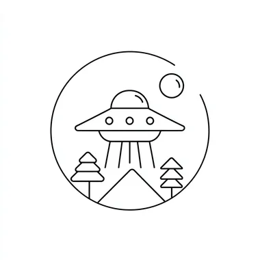 UFO , icon style, outline, vector, for kids coloring page   4u4k117