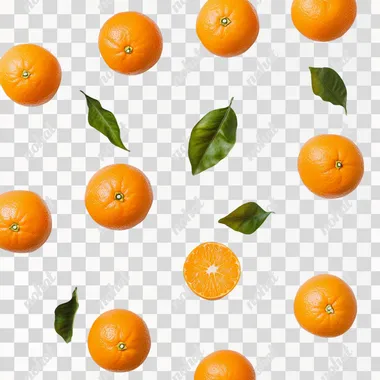 orange on white background