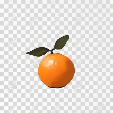 orange on white background