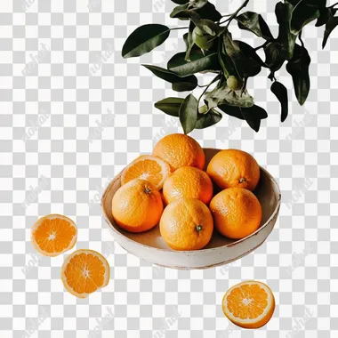 orange on white background