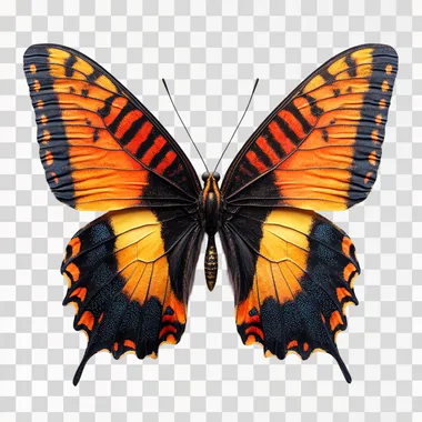 A beautiful butterfly whole body, flat design, flat pure white background, Ultra realistic render 8k --s 750