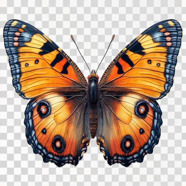 A beautiful butterfly whole body, flat design, flat pure white background, Ultra realistic render 8k --s 750