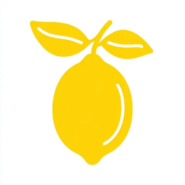 Lemon icon, solid line , Bright color on white background rofile z6j9moe