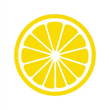 Lemon icon, solid line , Bright color on white background rofile z6j9moe