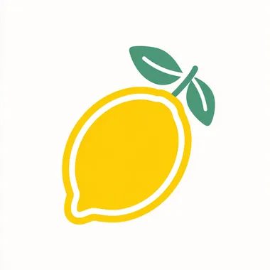 Lemon icon, solid line , Bright color on white background rofile z6j9moe
