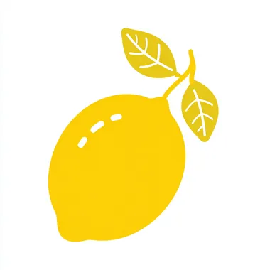 Lemon icon, solid line , Bright color on white background rofile z6j9moe