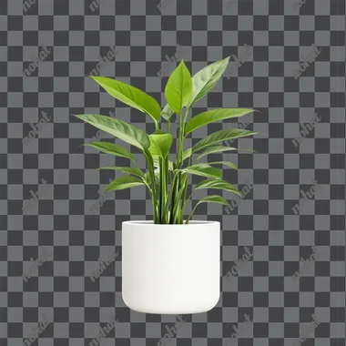 A Modern indoor plants, featuring a white background without shadows, perfect for incorporating into interior design elements   fnnrhuv