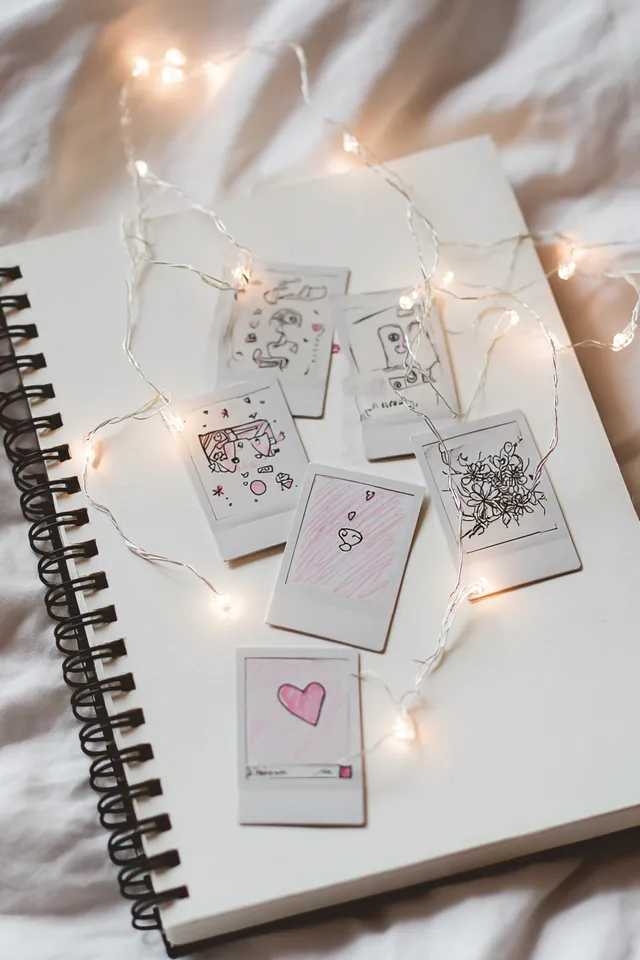 Whimsical Polaroid Memories with Fairy Lights