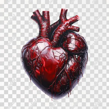 a heart icon on a pure white background