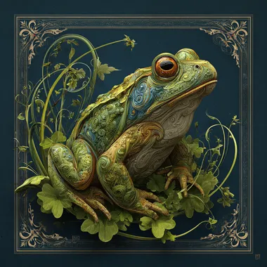 the icon of a frog 2d