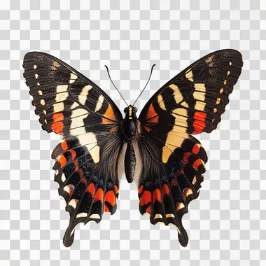 PHOTOSHOOT OF A SURRREEAL BUTTERFLY TOP DOWN SHOT ON A WHITE BACKGROUND