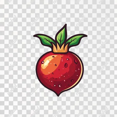 pomegranate cartoon logo