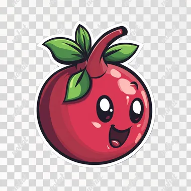 pomegranate cartoon logo