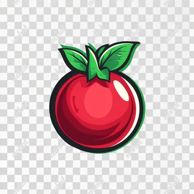 pomegranate cartoon logo