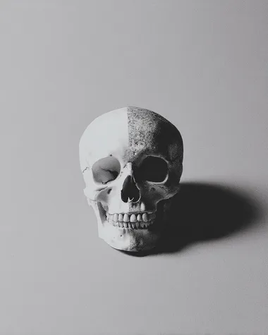 marble textured skull, graphite drawing    vst9m8g