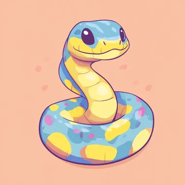 cute snake imoji