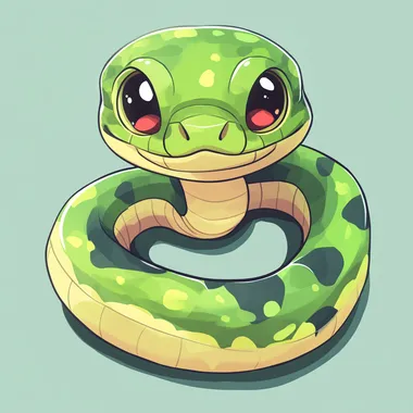 cute snake imoji