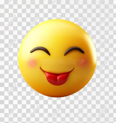 Vector yellow smiley winking icon on a white background, detailed illustration, high-resolution, professional photograph. The ultra-high-resolution detail of the face and closed eyes in this emoji create an effect that conveys pure joy. Stock photo, colorful, bright color scheme, highly saturated colors, happy mood, smiling, winking.