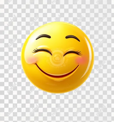 Vector yellow smiley winking icon on a white background, detailed illustration, high-resolution, professional photograph. The ultra-high-resolution detail of the face and closed eyes in this emoji create an effect that conveys pure joy. Stock photo, colorful, bright color scheme, highly saturated colors, happy mood, smiling, winking.