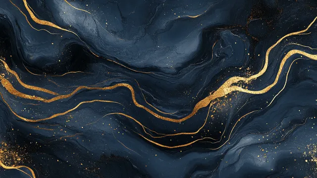 Luxury Organic Fluid Marble Pattern in Jewel Tones