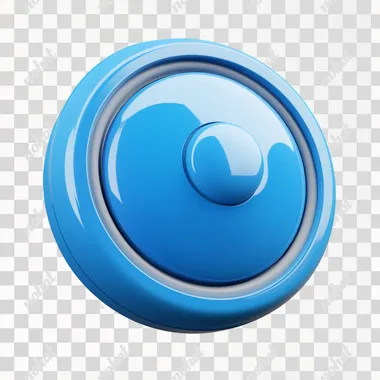 3d render of blue location icon, pixar animation sytle, white background