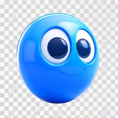3d render of blue location icon, pixar animation sytle, white background