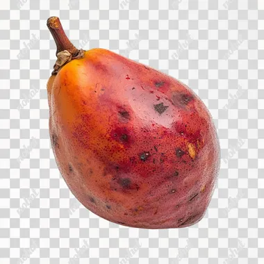 a sharon fruit, side view, on isolated white background  --s 0
