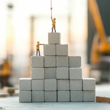photo depicting building a business foundation