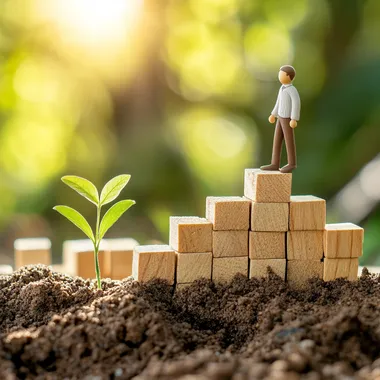 photo depicting building a business foundation