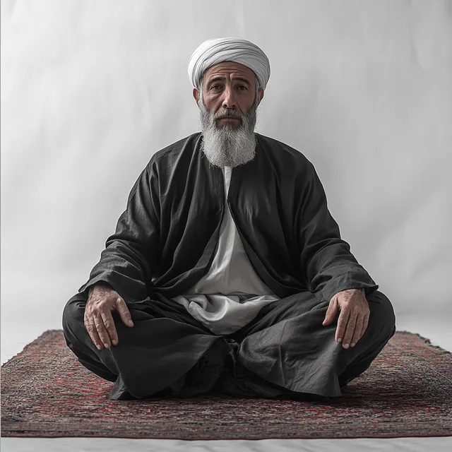 Reflection of Faith: An Ottoman Sheikh in Monochrome