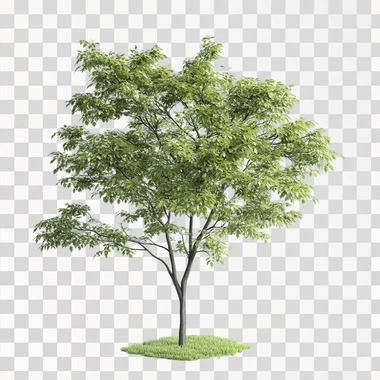 a maple tree, white background