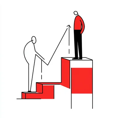 simple line drawing of a representation losing sales