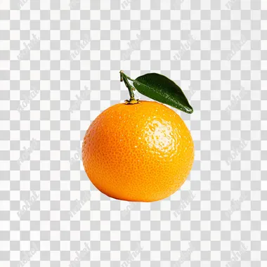 A tangerine on a white background.   2s3e51t