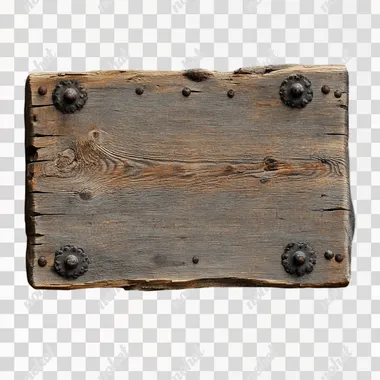 altes holz strassen schild an pfosten,mittelalter,ohne hintergrund