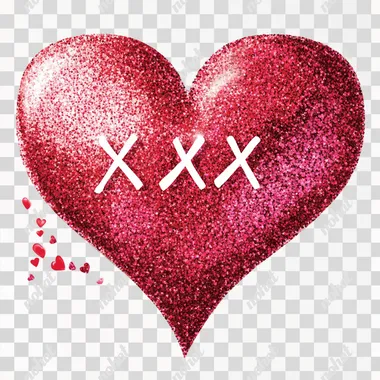 Sparkly Valentines Day Shirt Design Valentines Day PNG Xoxo PNG Pink Red Faux Glitter PNG Valentines Png