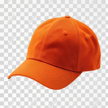 orange cap on a white background, commercial photo, 8k