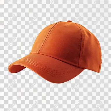orange cap on a white background, commercial photo, 8k