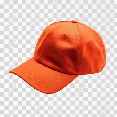 orange cap on a white background, commercial photo, 8k