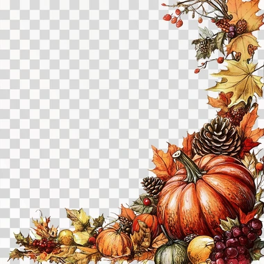 a page border for a thanksgiving themed book