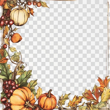 a page border for a thanksgiving themed book