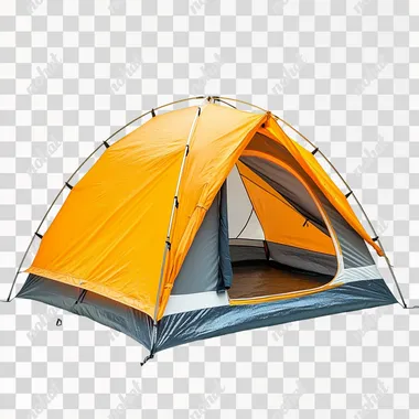 Camping tent with white background