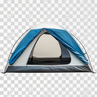 Camping tent with white background